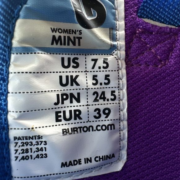 Burton Snowboard Boots Mint Imprint 1 True Fit White Womens Size 7.5 - Picture 2 of 14
